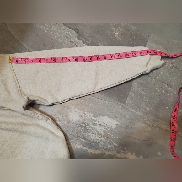 Samsoe Samsoe "Elli polo" long sleeve sweater. Heathered grey and cream. Size S. - Picture 12 of 12